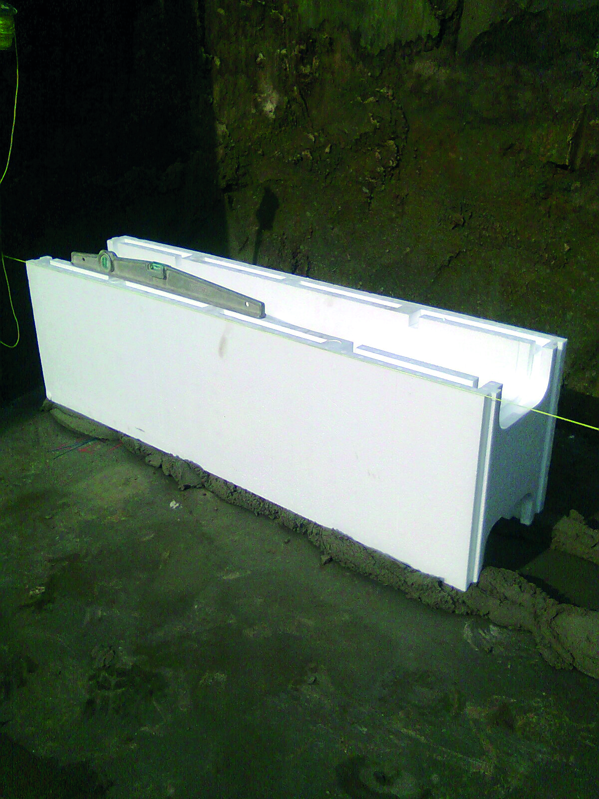 Formworks Step 4 - Make sure that the formwork is horizontal