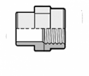 PVC adaptor nipple F